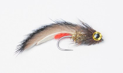 Mucha wędkarska streamer muddler hak bezzadziorowy fly fishing sztuczna mucha na pstrąga pstrąg